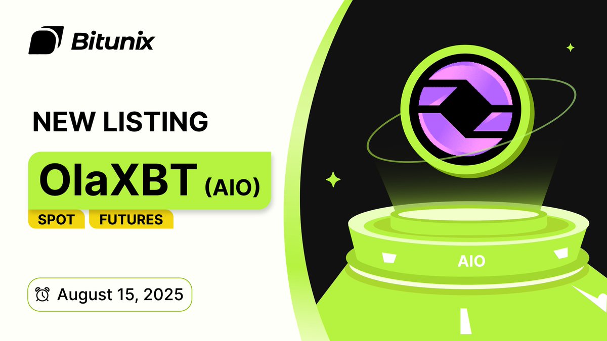 آغاز معاملات توکن AIO در صرافی بیت یونیکس در ۲۷ آگوست ۲۰۲۵