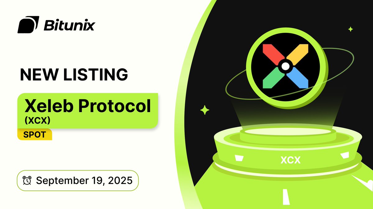 شروع معامله توکن XCX در بازار اسپات صرافی بیت یونیکس در سپتامبر ۲۰۲۵