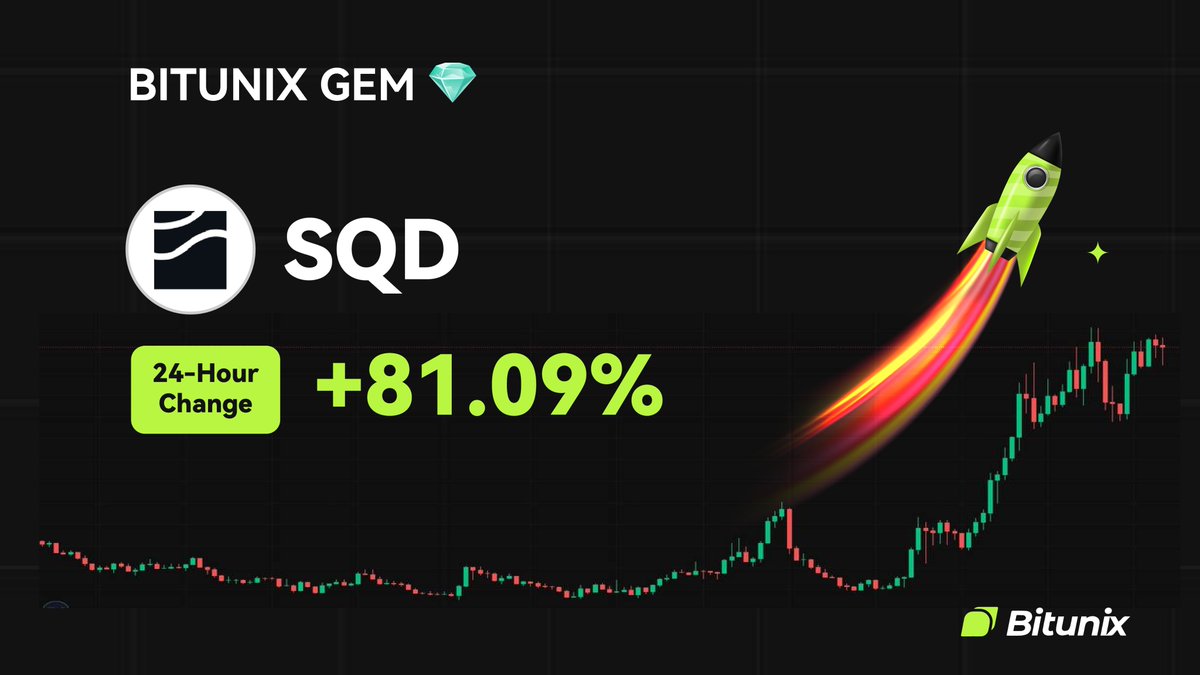 رشد چشمگیر توکن SQD در صرافی بیت یونیکس