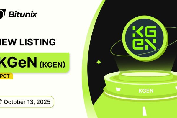 معامله توکن KGEN در بازار اسپات بیت یونیکس از ۱۴ اکتبر ۲۰۲۵