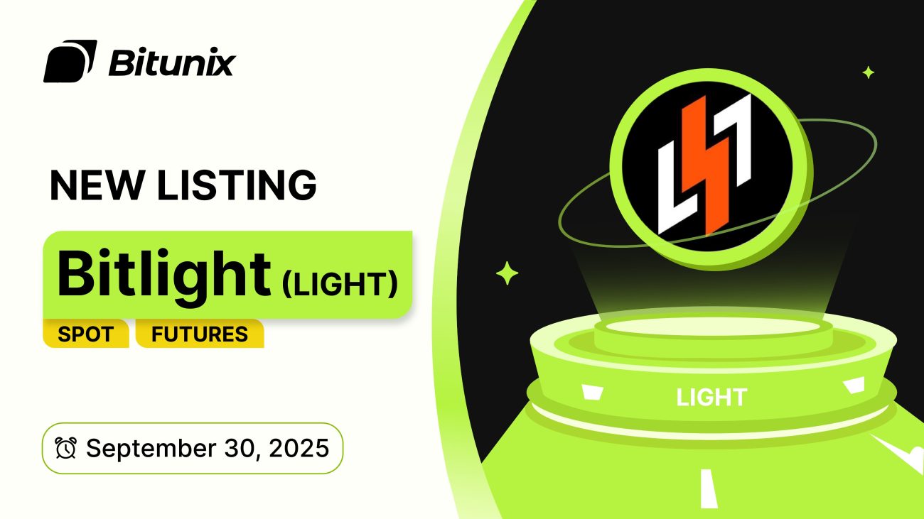 آغاز معاملات توکن LIGHT در بازارهای اسپات و فیوچرز بیت یونیکس در اکتبر ۲۰۲۵