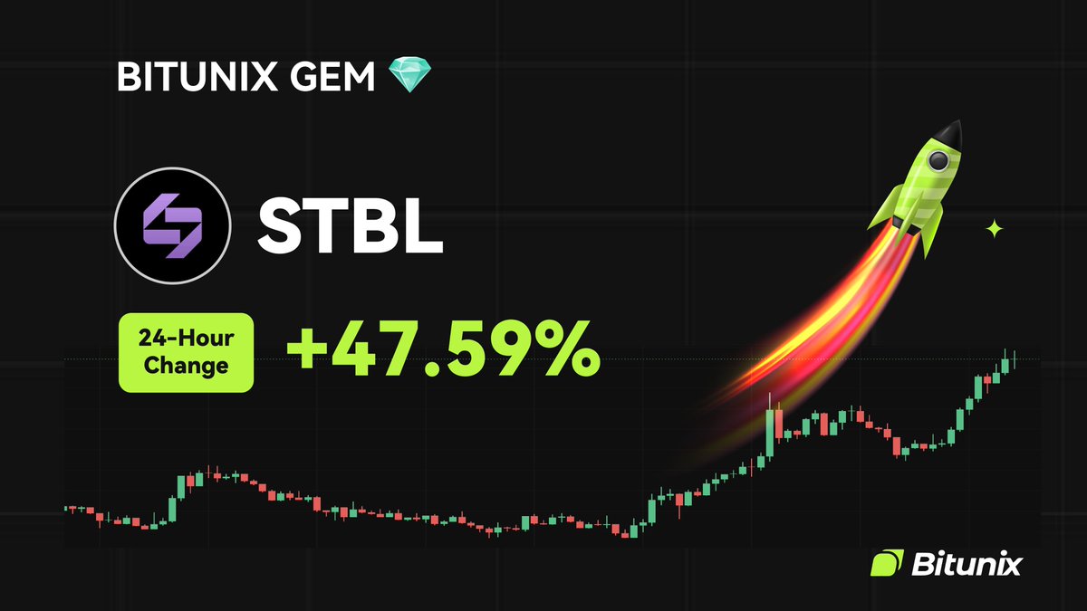 رشد توکن STBL در صرافی بیت یونیکس در بیستم اکتبر ۲۰۲۵
