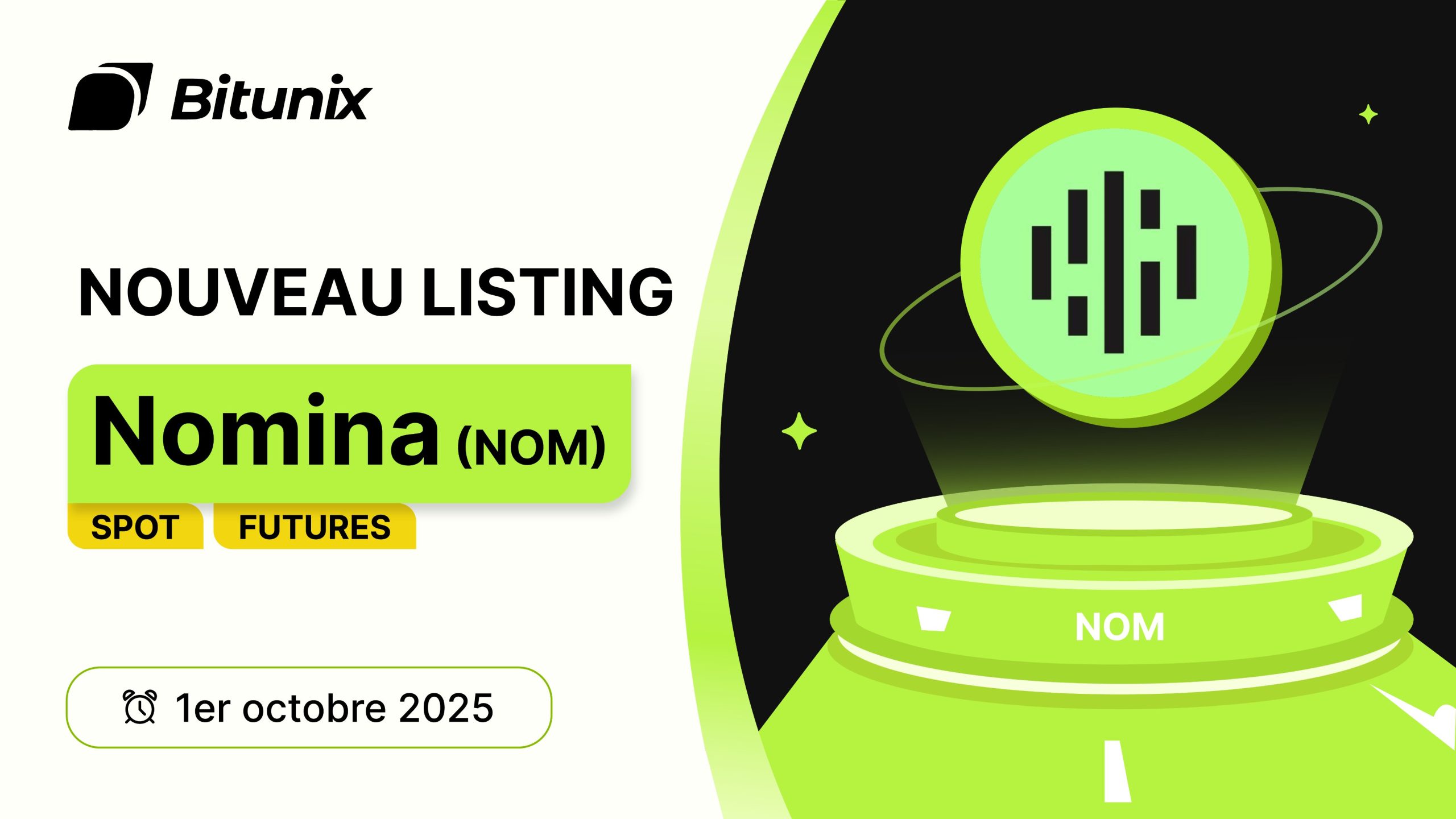 آغاز معاملات توکن NOM در صرافی بیت یونیکس در ۳ اکتبر ۲۰۲۵