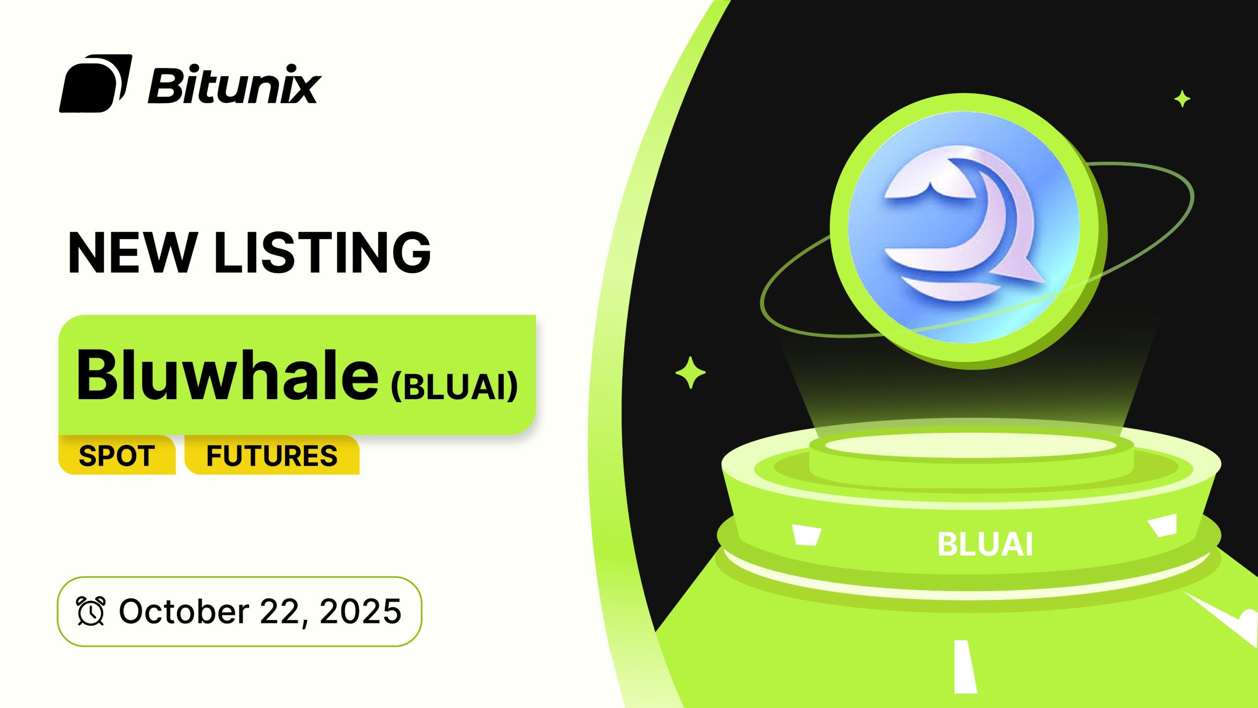 شروع معاملات توکن BLUAI در صرافی بیت یونیکس در اکتبر ۲۰۲۵