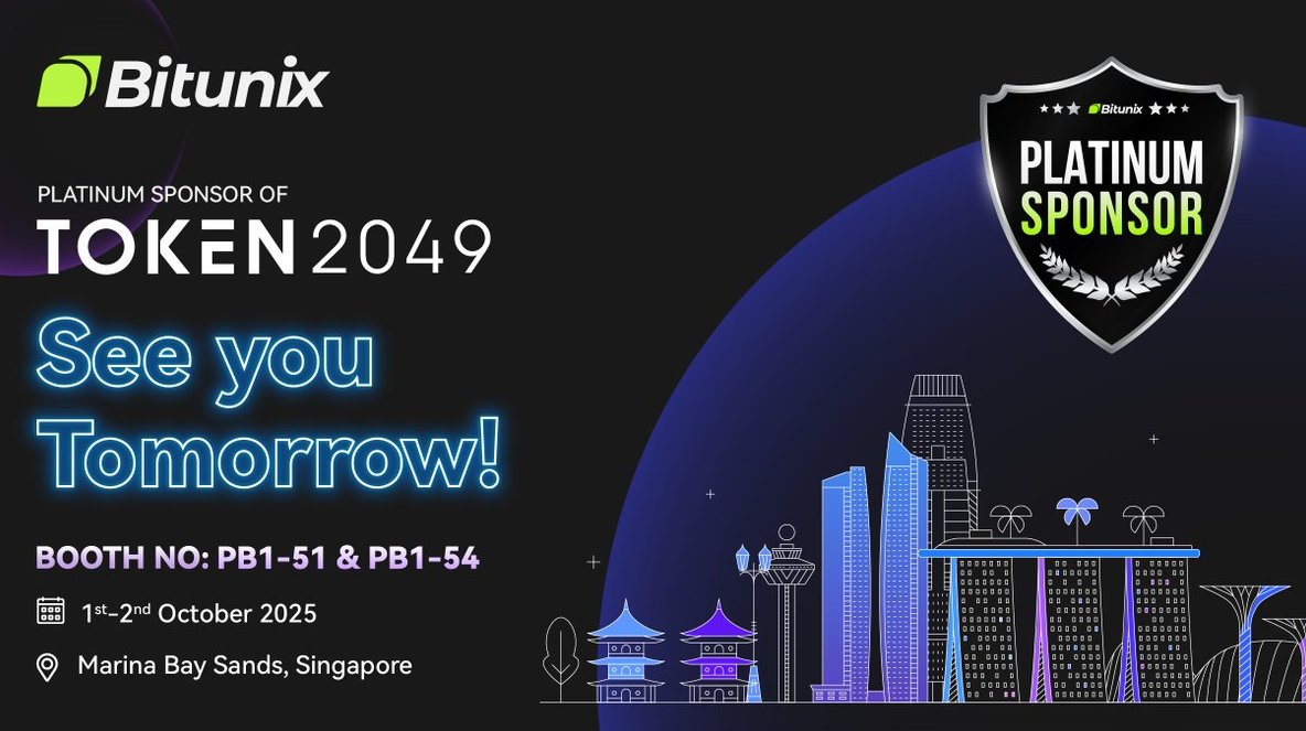 آغاز رویداد TOKEN2049 با حضور صرافی بیت یونیکس در ۹ مهر ۱۴۰۴