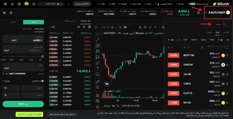 خرید طلا در بیت یونیکس